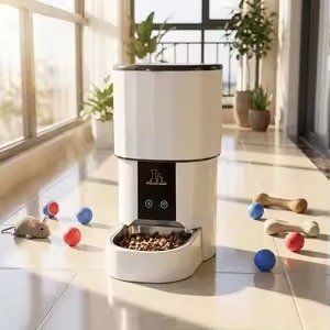 PETMIREO Core C01 automatic pet feeder with touch panel and crescent bowl PETMIREO Core C01 automatic pet feeder with touch panel and crescent bowl