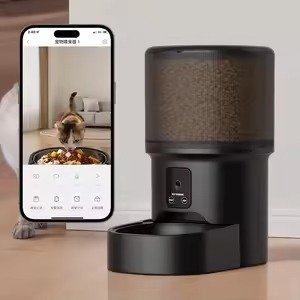 PETMIREO Link L03 black WiFi automatic pet feeder with app control PETMIREO Link L03 black WiFi automatic pet feeder with app control
