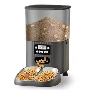 PETMIREO Twin T01 dual bowl automatic pet feeder with LCD display